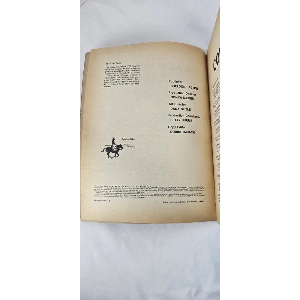 Black‎ Powder Gun Digest 1982 3rd Ed Jack Lewis Muzzleloader Rifle Pistol Guide